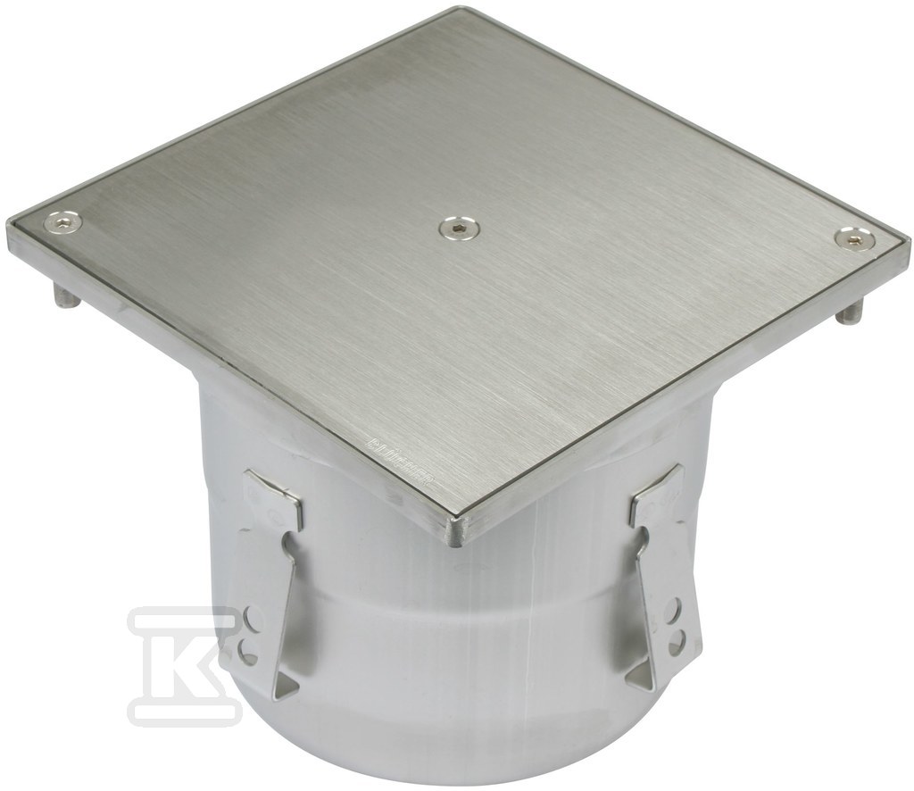 Inspection inlet 200x200, square grate, - 144.205.160.10 S